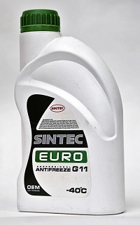 Sintec Euro G11, Россия Экспертиза антифриз и тосол